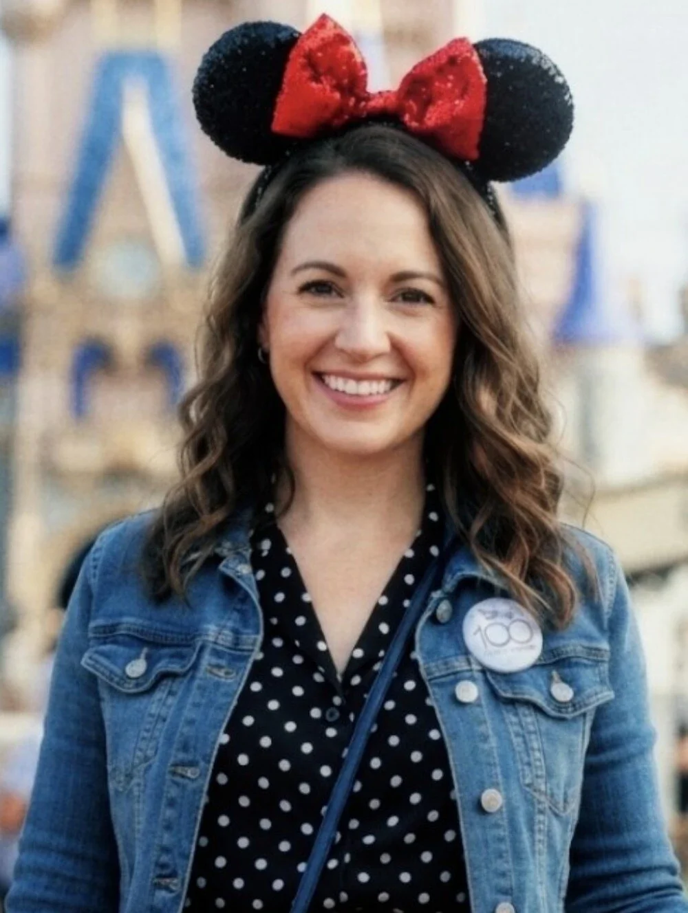 Authentic Disney Parks Minnie Mouse Black Sequin Ears
